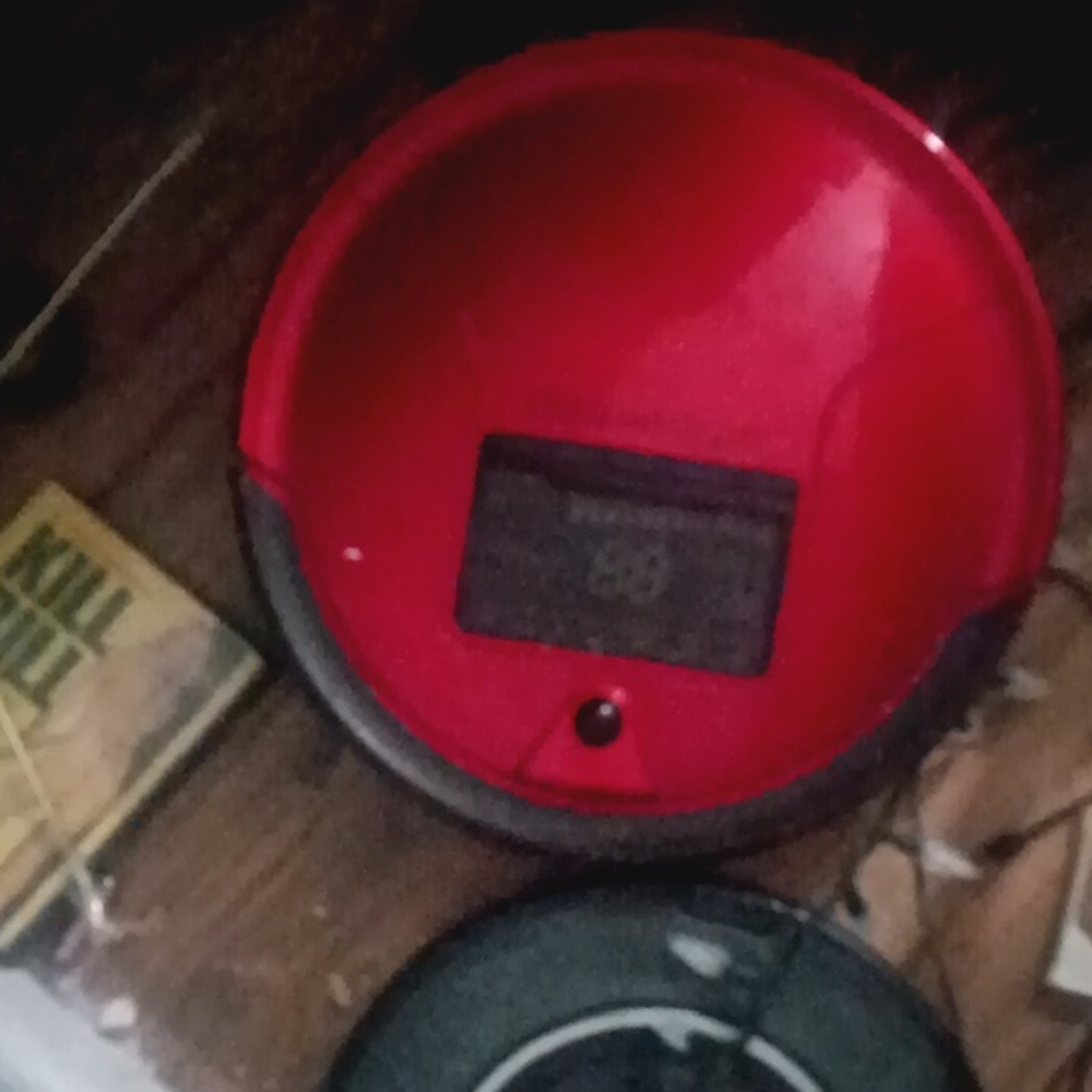 Red Robotic Vacuum Cleaner